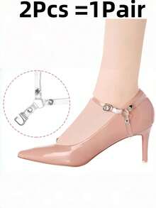 2 Cái/Cặp Dây Giày Gót Cao Chống Rơi Hình Tam Giác Cho Nữ Giày Cao Gót Khóa Giày Không Cần Lắp Đặt Thời Trang Và Thiết Thực - Nhiều màu - Xem 14