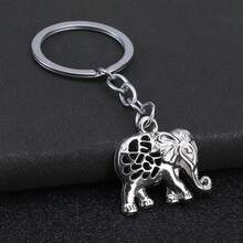 可爱大象钥匙扣，复古泰国大象钥匙扣，送给母亲、父亲、朋友的礼物，汽车配件，哥特 Y2k