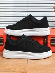 男士经典黑色透气商务休闲通勤步行鞋，百搭正装鞋，适合节日、聚会、送礼 - 黑色 - 查看 2