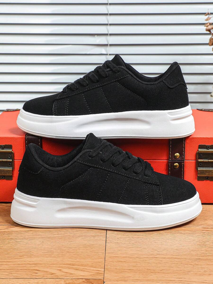 男士经典黑色透气商务休闲通勤步行鞋，百搭正装鞋，适合节日、聚会、送礼