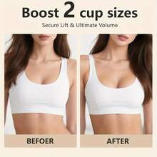 Women's Invisible Breast Stickers, Suitable For Bras, Swimwear, Tube Tops, Daily Use, Hypoallergenic Silicone Breast Stickers, Self-Adhesive Silicone Patches, Reusable, Sports Close-Fitting Pads - 彩色 - 查看 2