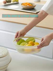 Silicone Microwave Splatter Cover, Microwave Cover For Food Fruit Drainer, Microwave Food Cover, Microwave Plate Cover, Microwave Lid, Kitchen Essentials, Dishwasher Safe Silicone Microwave Splatter Cover High Temperature Resistant Foldable