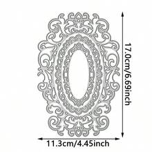 1 件蕾丝框架金属切割模具，适用于 DIY 剪贴簿装饰压花手工模切模板