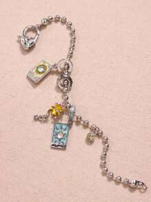 1 pulseira de corrente de sol com estrela brilhante exclusiva, retrô e elegante, Y2K, versátil para mulheres, verão, festivais, festas, praia, ocasiões formais