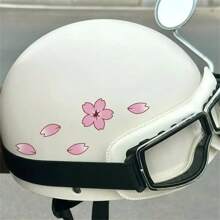 自行车摩托车贴纸20片可爱樱花贴纸适用于遮盖车身划痕单车摩托车头盔DIY防水防晒精美贴花