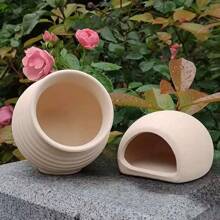 Small/Medium Aquarium Decor Fish Hiding Cave, Breeding Ceramic Pot Ornament