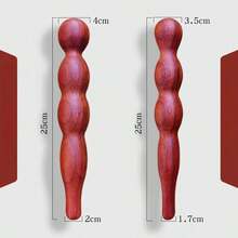纯天然木质按摩棒一件套 - 用于放松、缓解疲劳、放松足部经络的多功能木质工具、穴位按摩器工具、穴位按摩器、自我按摩工具释放工具和深层肌肉按摩棒 - 彩色 - 查看 6