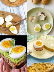 3 件变色煮蛋计时器 - 用灵敏的指示器准确测量煮熟的硬鸡蛋和软鸡蛋，变色指示器告诉鸡蛋何时煮好