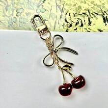 1 件男女通用粉色樱花钥匙扣，时尚蝴蝶吊坠，奢华风格包包配件学校汽车配件可爱哥特 Y2k - 多色新-3 - 查看 6