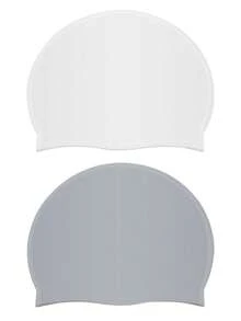 1 Pack Silicone Swim Cap Waterproof Non-Slip Comfortable Swim Cap High Elastic Swim Cap Unisex Swimming Equipment, Beach Essentials, Beach Accessories, Pool Float - Multicolor - View 28