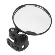 2 espejos retrovisores para bicicleta de 8 cm, ajustables, gran angular, redondos, universales para silla de ruedas y bicicleta. - Negro - Ver 11
