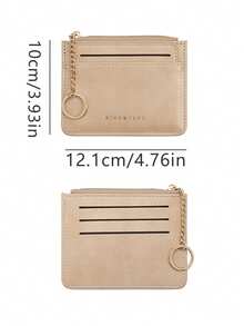 Premium Card Holder, Women's Card Sleeve, Ins Style Solid Color Card Wallet, Multi-Slot Versatile Coin Purse - Multicolor - View 4