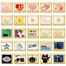 1 件装模块化卡扣手链，包含经典动物、爱心、花朵、字母、眼睛、星星元素，都市休闲风格，万圣节和圣诞节必备单品，秋季色调，本土风情，实用时尚，充满圣诞氛围，设计迷人，不锈钢材质，圣诞装饰，秋季办公室穿搭，派对穿搭指南，圣诞礼物，圣诞家居装饰 - M291342 - 查看 2