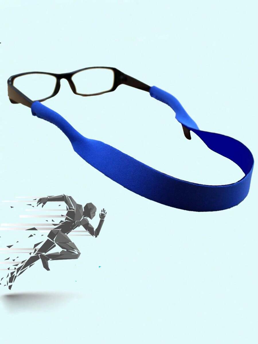1pc Unisex Sports Fashion Glasses Strap, Made Of Neoprene Material, Adjustable Elastic For Swimming, Skiing, Outdoor Activities - Multicolor - View 1