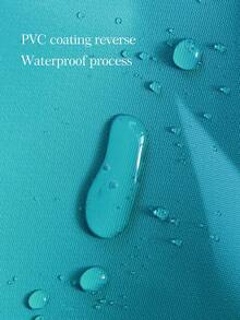 2pcs/Set Candy Color Outdoor Waterproof Cushion Cover, Suitable For Garden Pool Rattan Chair Pad, Blue-Green - Cyan 2pc - View 2