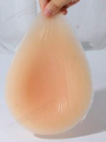 1pc Silicone Water Drop Shape Chest Pad, Unisex Post-Surgery Silicone Breast Prosthesis