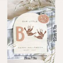 1 szt. spersonalizowanych drewnianych dekoracji na Halloween, nie ma potrzeby, aby cukier sprawiał kłopoty, wesołego Halloween, drewniane dekoracje na biurko, ekspozycja na biurko, prezenty dla dzieci, pamiątkowe prezenty na Halloween. Nasz mały diabełek, wesołego Halloween, kukiełka na biurko z dynią, nietoperzem i wzorami kapelusza, prezent dla dzieci, ekspozycja na biurko, pamiątkowy prezent na Halloween.