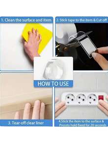 1/3/5m Super Strong Double-Sided Transparent Tape, Waterproof Reusable Clear Double-Sided Adhesive Tape, Suitable For Kitchen & Bathroom Items, Waterproof Wall Stickers, Transparent Tape Strong Adhesive Tape - Multicolor - View 7