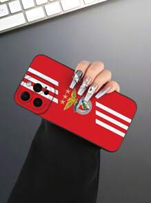 Funda de teléfono móvil con logotipo de equipo de fútbol, diseño minimalista y elegante, una funda de teléfono de moda simple y única para hombres y mujeres, adecuada para Apple 16 15 14 13 12 11 Plus Pro Max Mini 7/8 Plus XR X Xs Max. Este es el mejor regalo para amigos, familiares y colegas.