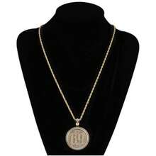 1Pc New Retro Design Round 69 Pendant Necklace, Personalized Street Charm Exquisite Accessory Accessories