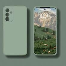 Simple Solid Color Anti-Silicon TPU Mobile Phone Case For Compatible With Samsung S25/S25Plus/S25Ultra/S25Edge/S24/S24Plus/S24Ultra/S24FE/S23FE/S23/S23Plus/S23Ultra/S22/S22Plus/S22Ultra/S21/S21Plus/S21Ultra/S21FE This Is A Lightweight And Beautiful Mobile Phone Case For Men And Women Waterproof Shockproof Anti-Fall Scratch Resistant - Black - View 9