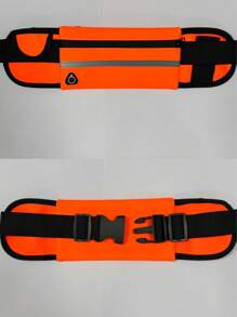 1pc Sports Waist Bag With Phone Holder, Waterproof & Shock-Proof Fitness Running Waist Belt, Unisex Design For Gym, Running, Outdoor Activities