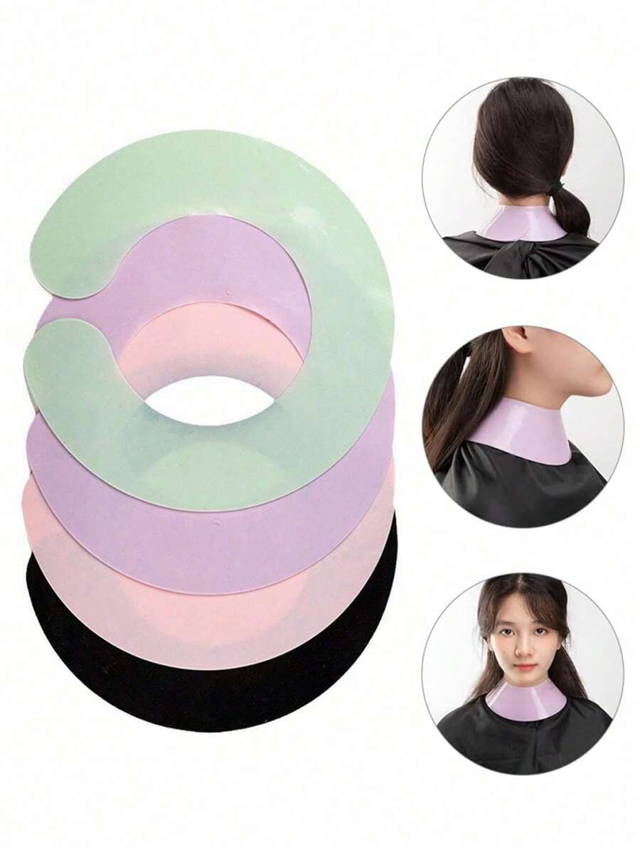 WANMEI 1件装硅胶护颈斗篷，适用于美发沙龙 – 防水美发颈垫和肩带 – 防头发粘连理发保护套，柔软硅胶垫 – 适用于染发、烫发、洗发和护发油护理 – 柔软亲肤的颈部保护套，适用于理发店、沙龙或家庭使用 – 防止碎发掉落在皮肤和衣服上，返校季、旅行度假必备，女士美发配件，后梳，理发师配件，吹风机，理发师，理发配件，理发店，美发设备 - 彩色 - 查看 1