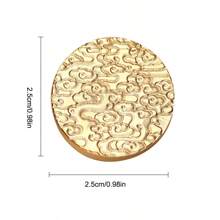 1 Pc, Cute Texture Series Wax Stamp Head, Removable Wax Stamp Head For Footprints/Grids/Leaves, Suitable For Envelope Letter/Invitation Letter/Party/DIY Craft Stamp Decoration/Gift Decoration/Various Holiday Gifts,For School Supplies,Back To School