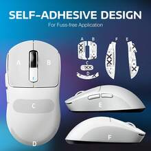 ATTACK SHARK X3 Lightweight Wireless Gaming Mouse With 3-In-1 Connection (2.4G/USB-C Wired/Bluetooth), 26,000 DPI, PAW3395 Optical Sensor, GM8.0 Switch, 5 Programmable Buttons, Grip Tape For PC/Windows - Trắng+Nhãn dán - Xem 8