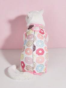 柔软薄款猫咪绝育服，防舔保暖，适用于术后或断奶后的猫咪 - 彩色 - 查看 5