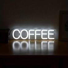 1pc Coffee Night Sign Modern Letter Design LED Night Lamp For Home, Coffee Shop, BAR