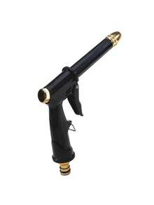 1入組高壓清洗水槍花園軟管噴嘴高壓金屬重型水槍噴嘴，適用於草坪和花園，洗車，澆花，清洗