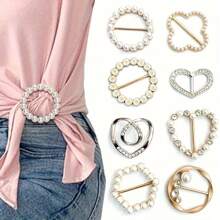 8pcs Heart & Asymmetrical Designed Fastening Button Set,Versatile Fashion Accessory For Casual & Formal Wear
