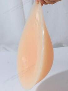 1pc Silicone Water Drop Shape Chest Pad, Unisex Post-Surgery Silicone Breast Prosthesis