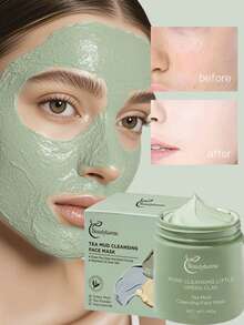绿茶泥净化面膜 140g，富含芦荟、烟酰胺和透明质酸，可去除黑头、减少皱纹、滋养、保湿、改善整体肤色、最佳抗氧化剂、让肌肤更年轻、适合所有肤质
