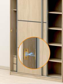 Ultra-Thin Cabinet Door Magnetic Adsorption Drawer Door Cabinet Door Magnetic Adsorption Door Latch, Kitchen Wardrobe Door Magnetic Adsorption Closer - Silver - View 6