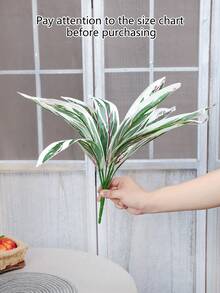 1PC 27.5-Inch (H) Simulated Green Plant Branches For Home Living Room, Bathroom, Balcony, Party Table Decoration, Garden And Courtyard Green Plant Decoration - Green - View 22