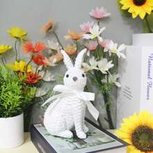 تزيين على شكل أرنب كرتوني، مناسب لغرفة النوم وغرفة المعيشة