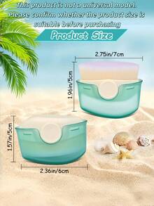 Aplicador de protector solar con tapa protectora, aplicador acompañante de loción solar, esencial de playa, accesorio de piscina, esenciales de playa, flotador de piscina - Multicolor - Ver 6