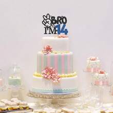 1pc I'm 8 9 10 11 12 13 14 15 16 Cake Topper - Boy 8th 9th 10th 11th 12th 13th 14th 15th 16th Birthday Cake Supplies Big Brother Birthday Party Decoration