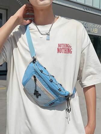 时尚休闲简约腰包，适合大学生