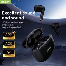 Acer Bluetooth-Ohrhörer | In-Ear Design | TWS kabellose Ohrstöpsel | Tiefer Bass Stereo | Niedrige Latenz Gaming | Bequemer Sitz (Studium/Büro/Training/Laufen/Gym) | Kompatibel mit mehreren Geräten (Smartphone/Tablet/Laptop) | Empfohlen als Weihnachts-/Valentinsgeschenk [Acer offiziell authentisch]
