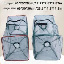 1pc Outdoor Folding Fish Trap, Crab/Lobster Trap, Eel/Catfish Trap Net - Multicolor - View 2