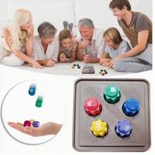 Set de 6 piezas del juego tradicional coreano Gonggi de piedra, inspirado en el tradicional juego de lanzamiento, potenciador de habilidades de concentración con dados vintage y trompos, colección de ASMR para aliviar el estrés (no oficial)