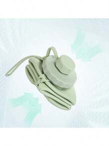 1PC 600ml Green Silicone Collapsible Water Bottle, Portable Outdoor Travel Sports Cup, Heat-Resistant, Space-Saving, For Hiking, Camping, Fitness, And Daily Use