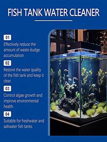 YEGBONG Aquarium Water Clarifier - Effective Water Purifier, Algae ... - Algae-Controlling Aquarium Equipment