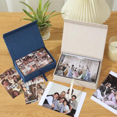 4x6 Photo Box, Large Capacity, Minimalist Design, Easy Storage Of Precious Memories