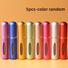 1/5pcs 5ML Refillable Perfume Atomizer Bottle, Travel Spray Perfume Bottle, Makeup Cosmetic Containers, Mini Portable Liquid Dispenser - Multicolor - View 13