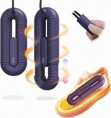 KEEPSORT - Secador de zapatos con función telescópica para quitar el mal olor, control termostático inteligente, 3 tiempos - Morado - Ver 4