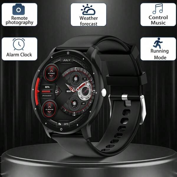 PEJE Mini Smart Watch, 1.28 Inches, IP67 Waterproof Rating, Support Wireless Connection, Remote Control, Light And Easy To Carry, Multi-Function Watch, With More Than 100 Sports Modes, To Meet Your Different Sports Needs, Suitable For Sports, Travel, Daily Life, Meetings And Other Multiple Scenes, As A Holiday Gift/Birthday Gift Is Also A Great Choice!